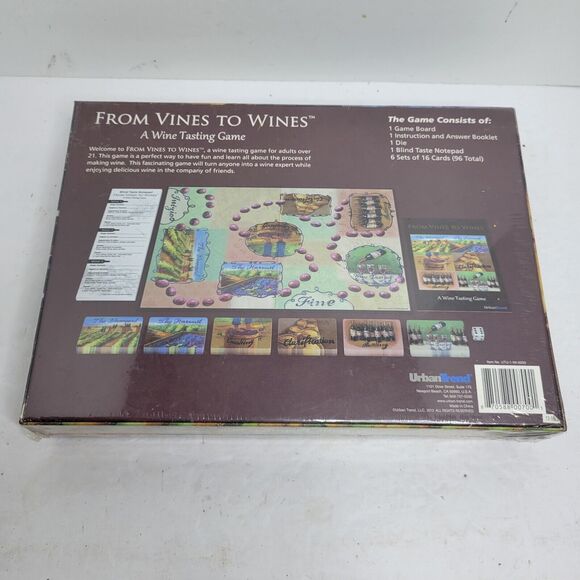 From Vines To Wines A Wine Tasting Game Adult Board Game Brand New Urban Trend - Picture 6 of 8